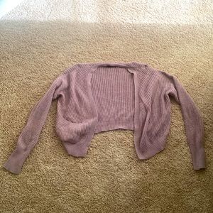Lavender knitted flannel